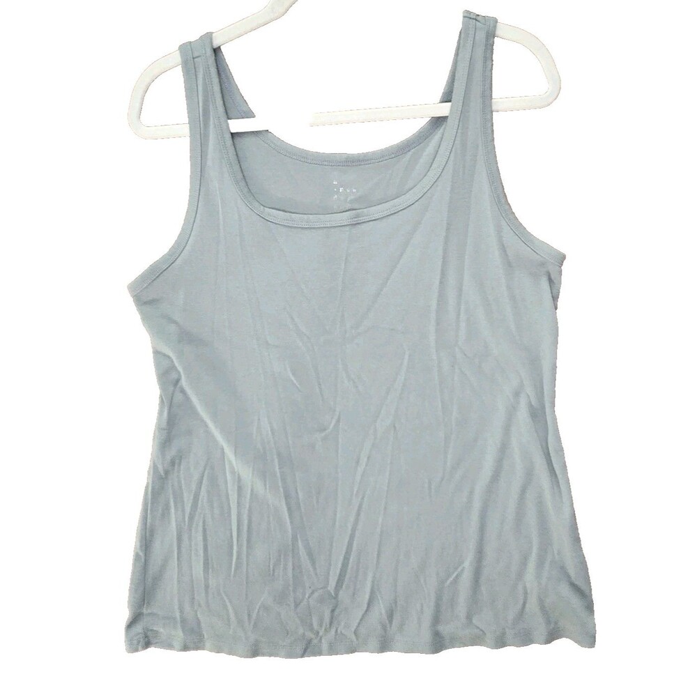 A New Day Women's Tank Top Olive Green Sleeveless XXL 2XL Scoop Neck Casual